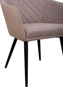ΠΟΛΥΘΡΟΝΑΚΙ CHARLES HM8522.07 ΜΕ ΥΦΑΣΜΑ ΜΠΕΖ &amp; PU ΜΠΕΖ 57x63x83Υ εκ.
