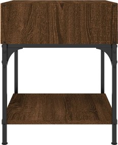 vidaXL Κομοδίνα 2 τεμ Καφέ Δρυς 40x41x50 εκ. από Επεξεργασμένο Ξύλο