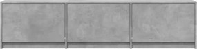 vidaXL Ντουλάπι TV Σκυρόδεμα 165 x 34 x 40 εκ. Επεξεργασμένο ξύλο