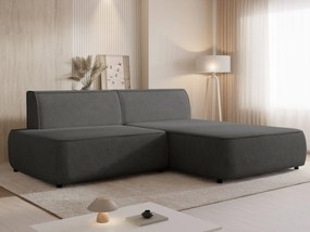 Γωνιακός Καναπές Zuno-Δεξιά-Ανθρακί