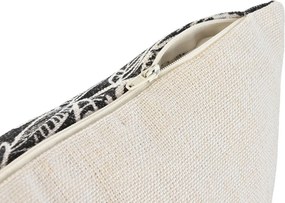 Μαξιλάρι Home ESPRIT Λευκό Μαύρο Έντυπη 45 x 15 x 45 cm