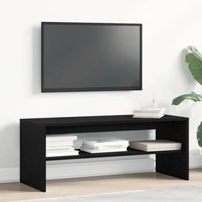 ντουλάπι τηλεόρασης Μαύρη δρυς 100x40x40 cm Κατασκευασμένο ξύλο - Μαύρο