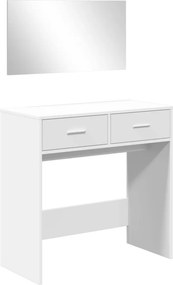 vidaXL Μπουντουάρ με Καθρέφτη Λευκό 80 x 39 x 80 εκ.