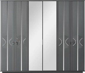 Stewehome Σετ Κρεβατοκάμαρας γκρι 160x200 cm