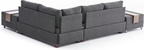 Corner Sofa-Bed Fly Right - Anthracite Anthracite