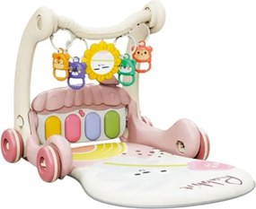 Βρεφικό γυμναστήριο &amp; στράτα - 2in1 - 368-45B - 215344 - Pink