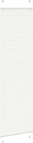 vidaXL Πλισέ περσίδα Λευκό 55x200 cm Πλάτος υφάσματος 54,4 cm