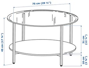 VITTSJÖ τραπέζι μέσης 802.133.09