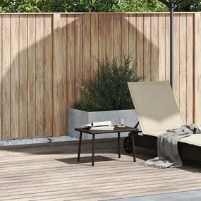 Κήπος Τραπέζι καφέ ορθογώνιο καφέ 60x40x37 cm Poly Rattan - Καφέ