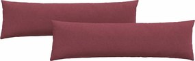 vidaXL Μαξιλάρι Καναπέ 2 pcs Κόκκινο 145 x 40 εκ. ύφασμα