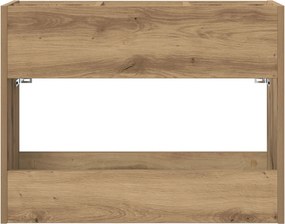 vidaXL Σχέδιο &amp; βάση αποθήκευσης Artisan Oak 65 x 24 x 50 εκ