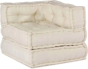 vidaXL Μονάδα Μοντέρνου Καναπέ 2 pcs Κρεμ 140 x 70 x 56 εκ. Ύφασμα