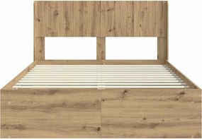vidaXL Καλάθι με αποθήκη και κεφαλάρι Artisan Δρυς 120 x 200 cm