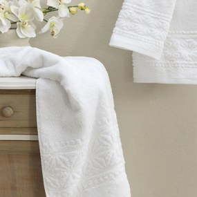 Πετσέτες Μπάνιου (Σετ 3τμχ) Nima Venue White 480gsm