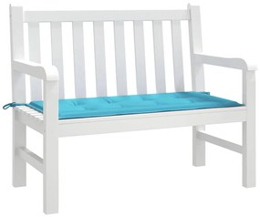 vidaXL Μαξιλάρι Παγκάκι Κήπου Τιρκουάζ 120 x 50 x 4 cm Ύφασμα Oxford
