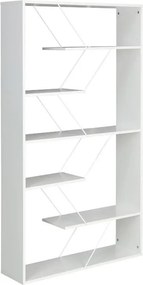 Βιβλιοθήκη Tars λευκό 84x24x157εκ 84x24x157 εκ.