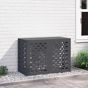 vidaXL Κάλυμμα κλιματιστικού Ανθρακί 100 x 50 x 70 cm Ατσάλι