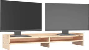 vidaXL Βάση Οθόνης 100x24x16 εκ. από Μασίφ Ξύλο Πεύκου
