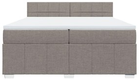 ΚΡΕΒΑΤΙ BOXSPRING ΜΕ ΣΤΡΩΜΑ TAUPE 200X200 ΕΚ. ΥΦΑΣΜΑΤΙΝΟ 3289479