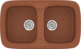 Sanitec Classic 312 (82×50) - Γρανιτένιος νεροχύτης - Granite TERRACOTTA