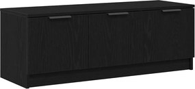 vidaXL Ντουλάπι TV 102 x 35 x 36,5 εκ Μαύρη Οξυά Επεξεργασμένο Ξύλο