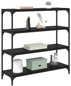 vidaXL Βιβλιοθήκη Μαύρη Οξυά 100 x 33 x 100 εκ.