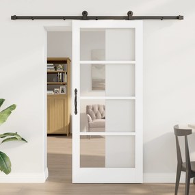 vidaXL Συρόμενη Πόρτα με Σετ Υλικών 'ORKDAL' Λευκή 86x198.5 εκ.