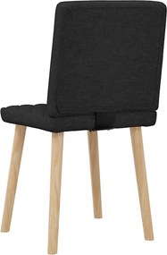 vidaXL Καρέκλες Τραπεζαρίας 2 τεμ. Μαύρες Υφασμάτινες