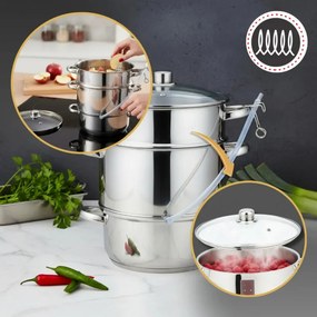 Αποχυμωτής Klausberg KB 9032, 28 εκ., 8 λίτρα, 4 μέρη, επαγωγή, ανοξείδωτο
