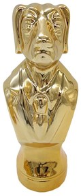 Διακοσμητικό Σκυλάκι Κεραμικό Χρυσό Art Et Lumiere 12x11,5x26εκ. 10506