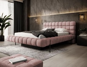 Επενδυμένο κρεβάτι Cloud-Roz-160 x 200