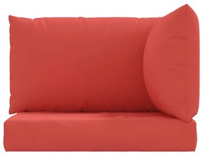 Μαξιλάρια παλετών 3 τμχ Κόκκινο από ύφασμα Oxford - Κόκκινο