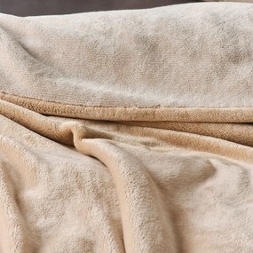 Κουβέρτα Βελουτέ Ημίδιπλη (180x220) Kentia Loft Yolanda 12 Beige