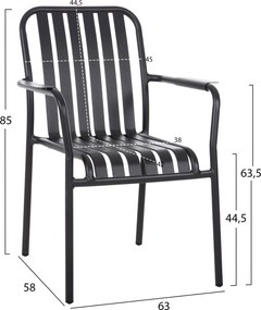 ΠΟΛΥΘΡΟΝΑ ΑΛΟΥΜΙΝΙΟΥ RACHEL HM6088.10 ΑΝΘΡΑΚΙ 63x58x85Υεκ.