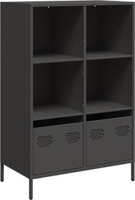 vidaXL Ντουλάπι Μαύρο 68x39x103,5 εκ. από Χάλυβα