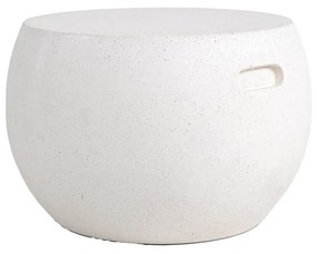 Τραπέζι Καθιστικού Rieti Terazzo White Round (44x44x34) Soulworks 0800047
