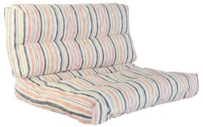 Μαξιλάρι DKD Home Decor Γη Πολύχρωμο Αλουμίνιο Ρίγες 120 x 80 x 16 cm