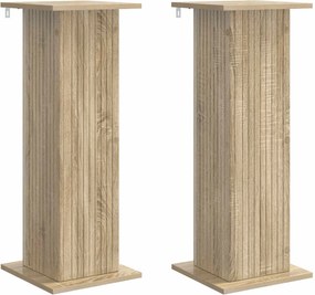 vidaXL Βάση φυτών 2 τμχ. Sonoma Δρυς 30,5 x 30 x 80,5 εκ
