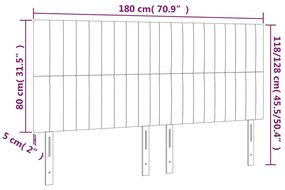 ΚΕΦΑΛΑΡΙΑ ΚΡΕΒΑΤΙΟΥ 4 ΤΕΜ. TAUPE 90X5X78/88 ΕΚ. ΥΦΑΣΜΑΤΙΝΟ 3116588