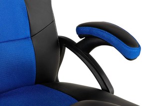 Καρέκλα gaming Springfield 189, Μπλε, Μαύρο, 103x64x56cm, Με μπράτσα, Με ρόδες, Μηχανισμός καρέκλας: Κλίση | Epipla1.gr