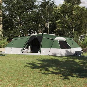vidaXL Οικογενειακή Σκηνή Πράσινο 833 x 585 x 216 εκ. Πολυεστέρας