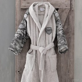 Παιδικό Μπουρνούζι Rythmos Army Grey Γκρι No3-4