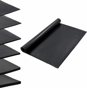 vidaXL Μάτ δαπέδου Μαύρο 1,2 x 5 μ Λάστιχο