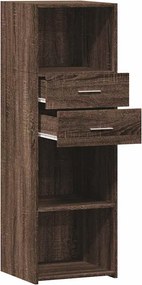 vidaXL Ντουλάπι Καφέ Δρυς 40x42,5x124 εκ. από Επεξεργασμένο Ξύλο