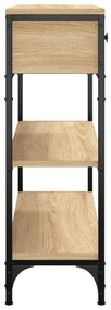 vidaXL Τραπέζι Κονσόλα Sonoma Δρυς 72,5x25x75 εκ. Επεξεργασμένο Ξύλο