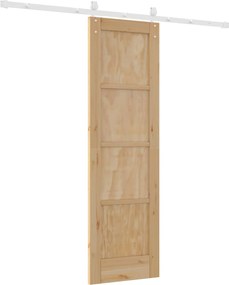 vidaXL Συρόμενη Πόρτα ORKDAL Φυσικό και Λευκό 61 x 198,5 εκ.