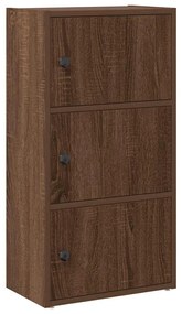 Βιβλιοθήκη Καφέ Δρυς 40x24x77 εκ. από Επεξεργασμένο Ξύλο - Καφέ