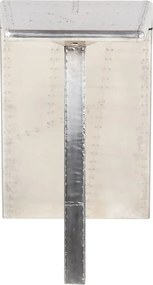 vidaXL Γραφείο Aviator Ασημί 112 x 50 x 76 εκ. Μεταλλικό