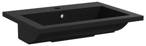 vidaXL Νιπτήρας Μαύρος 600 x 450 x 120 χιλ. Γρανιτένιος