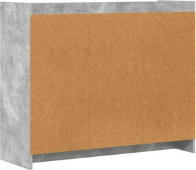vidaXL Πλαϊνό γραφείο Γκρι Σκυροδέματος 98,5 x 33 x 80 εκ